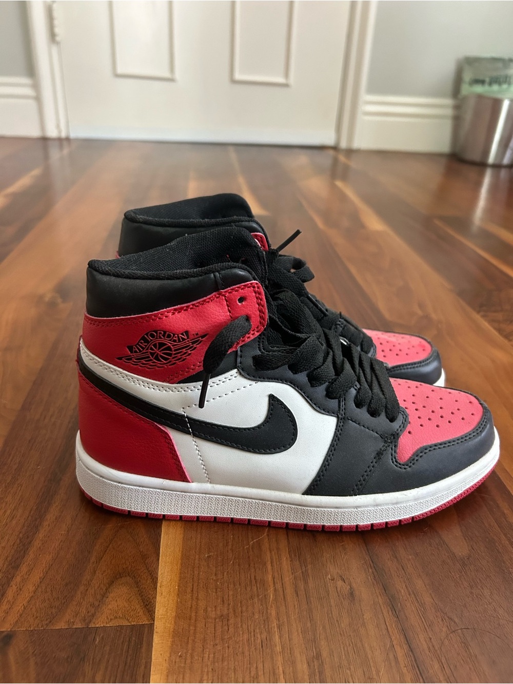 Nike Air Jordan 1 Mid Red Black White Women's Sneakers